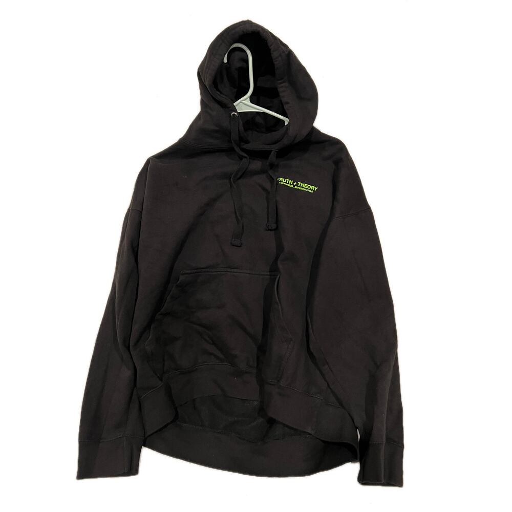 Thruth + Theory New York State of Mind Black Hoodie Mens XL